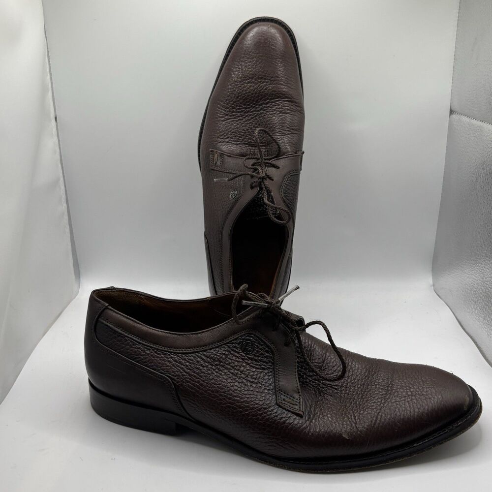 Franco Cuadra Shoes Mens 26 1/2 (US 8.5) Brown Leather Designer Derby Casual